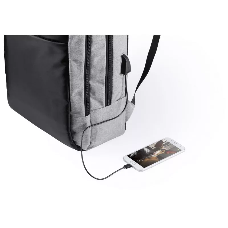 Wodoodporny plecak na laptopa 15" - szary (V0711-19)