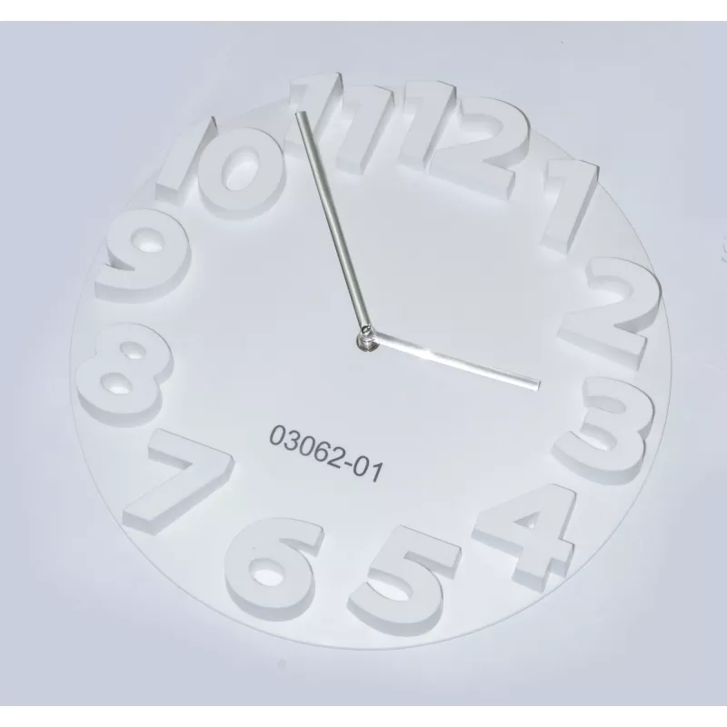 Zegar ścienny MAURO - biały (03062-01)