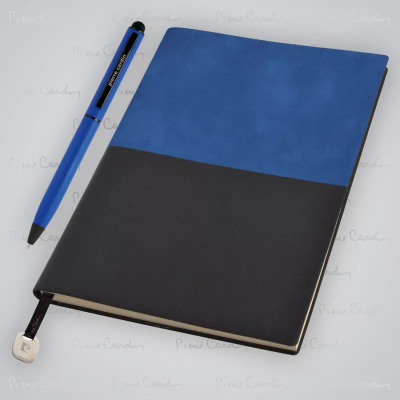 Notes A5 i długopis REPORTER Pierre Cardin - niebieski (B3501202IP304)