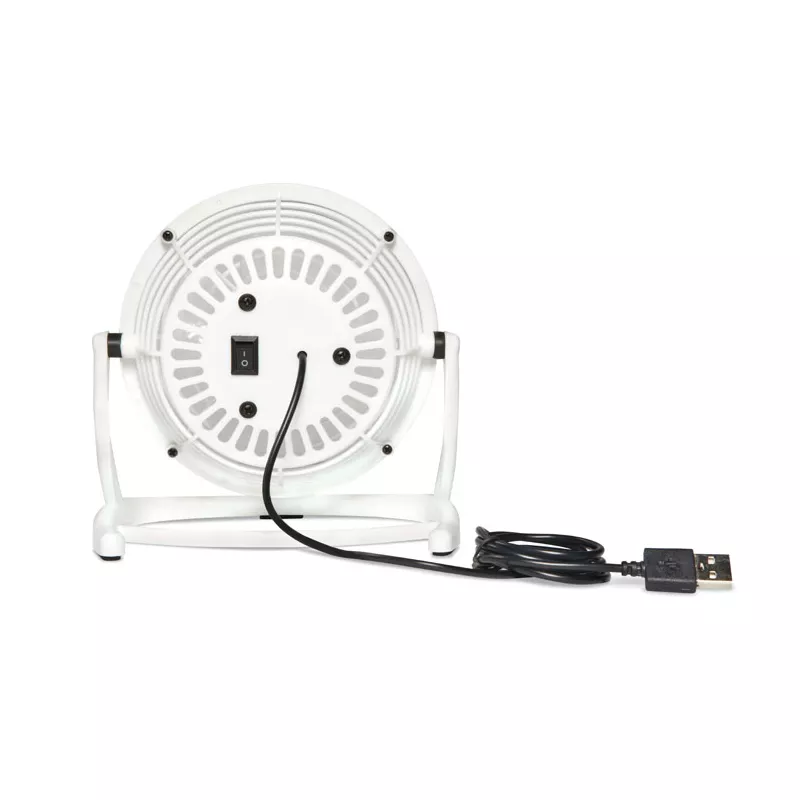 Wentylator biurkowy USB z włącznikiem AIRY - Bialy (MO8763-06)