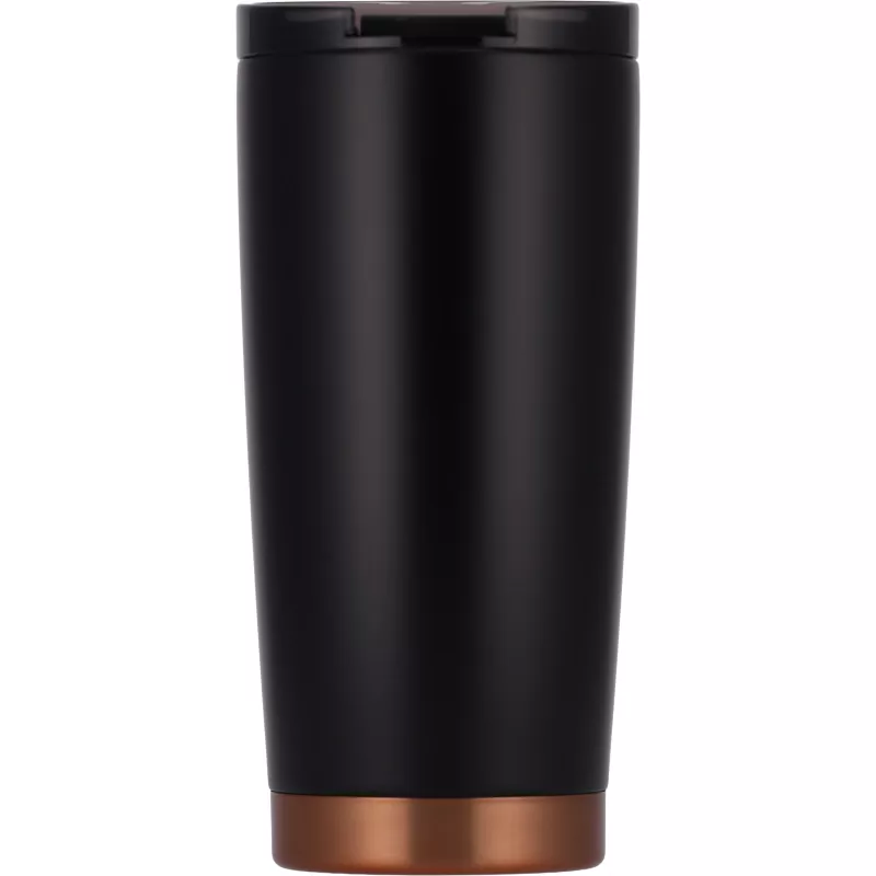 Kubek termiczny stalowy z recyklingu LA LOUVIERE MoLu 540 ml - czarny (535003)