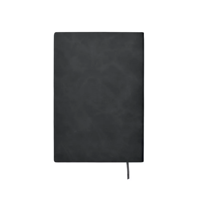 Notes A5 w okładce z PU 80 kartek w linię TINTRAY - Czarny (MO2663-03)