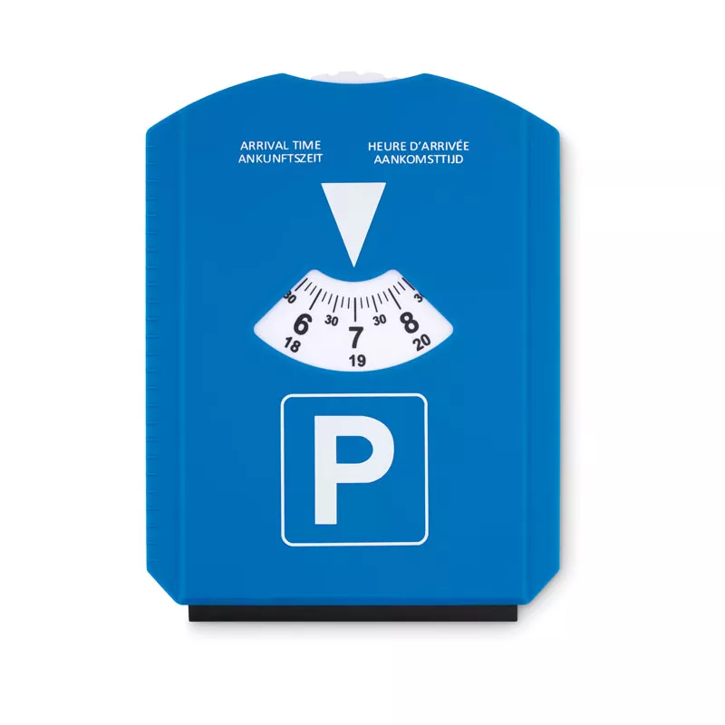 Skrobaczka do szyb z tarczą parkingową PARK & SCRAP - Niebieski (MO8945-04)