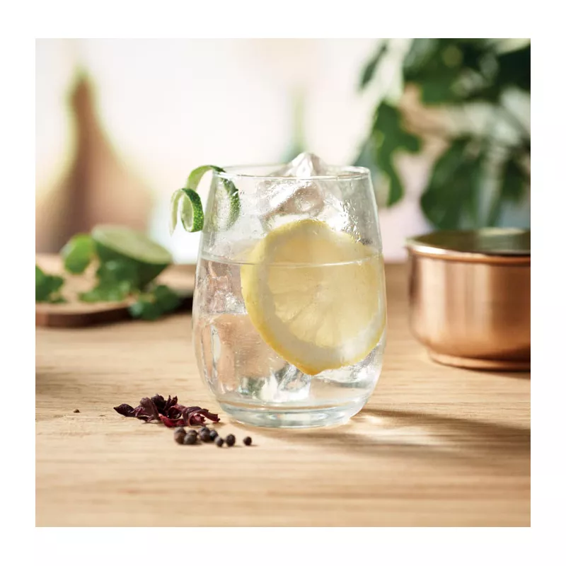 Szklanka ze szkła z recyklingu 420 ml DILLY - Przezroczysty (MO6657-22)