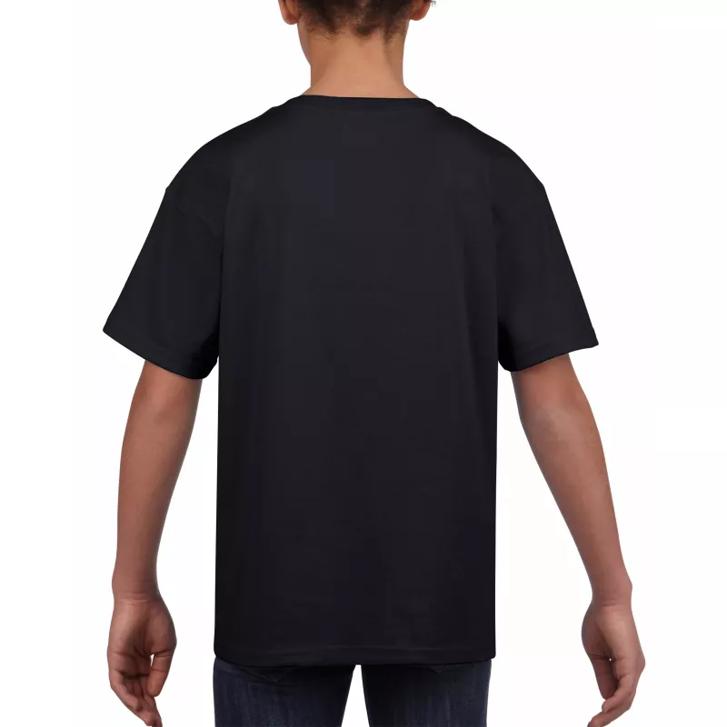 Koszulka bawełniana 150 g/m² Gildan SoftStyle™ - DZIECIĘCA - Black (64000B-BLACK)