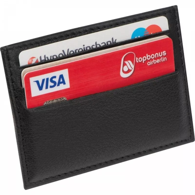 Etui na karty z ochroną RFID ISMAEL - czarny (9118603)