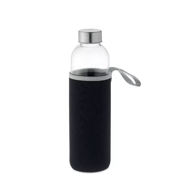Butelka szklana 750 ml w neoprenowym etui UTAH LARGE - Czarny (MO6545-03)