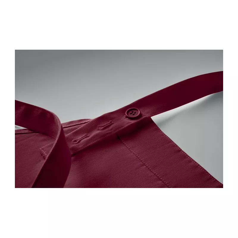 Fartuch z bawełny organicznej 240 g/m² GAMMA - Burgund (MO2249-02)