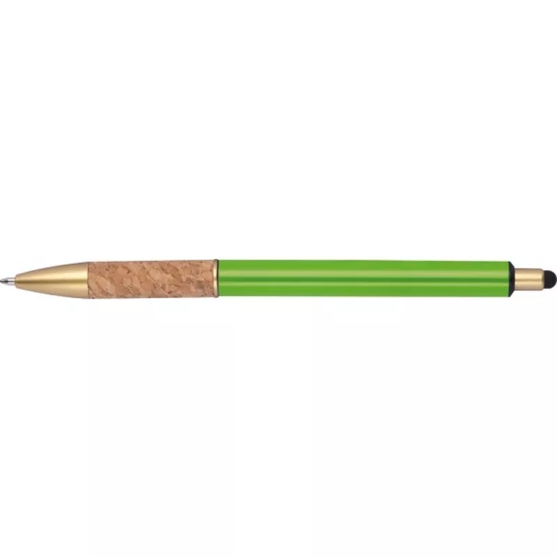 Długopis metalowy touch pen CAPRI - jasnozielony (369029)