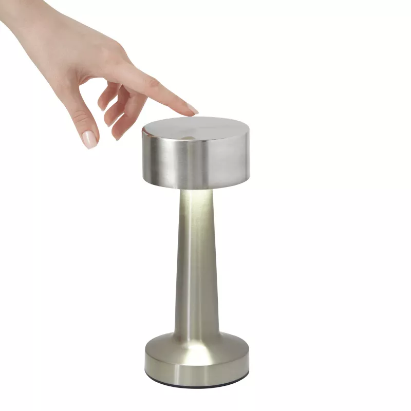 Lampa stołowa MUSHROOM ze stali nierdzewnej - srebrny (56-0903071)