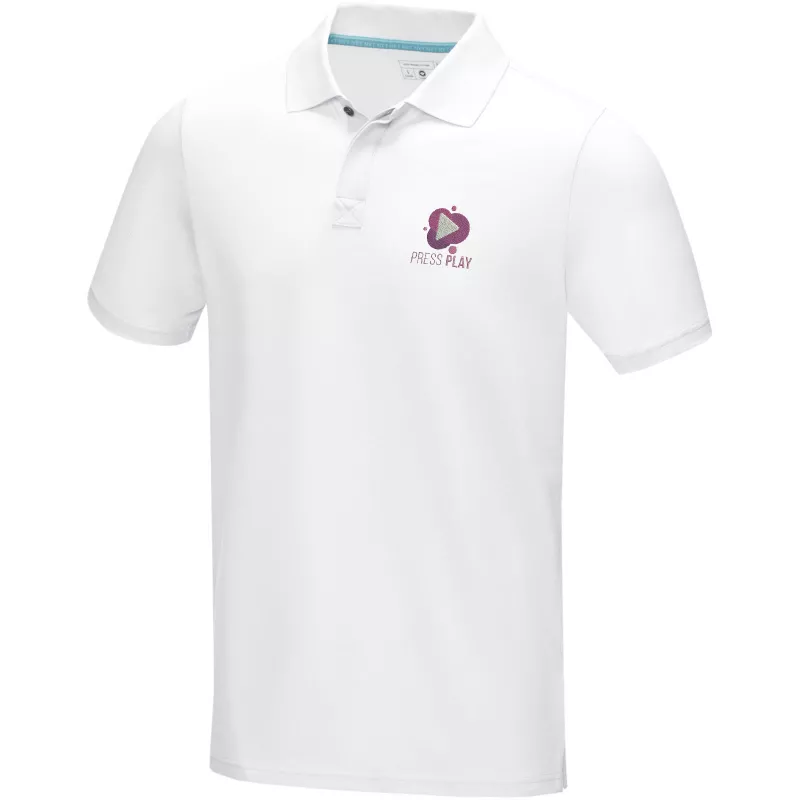 Męska organiczna koszulka polo Graphite z certyfikatem GOTS - Biały (37508-WHITE)