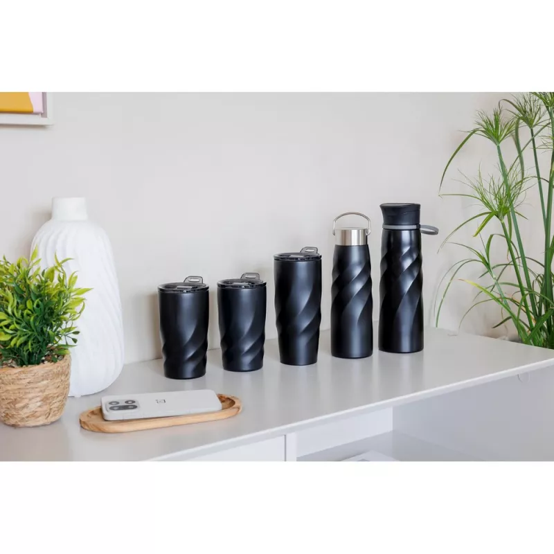 Kubek podróżny BrandCharger Vortex Calix Ceramica 400 ml - czarny (VA539-03)