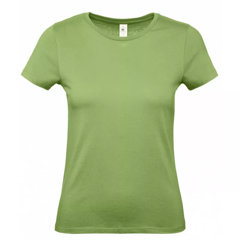 Damska koszulka reklamowa 145 g/m² B&C #E150 / WOMEN - Pistachio (510) (TW02T/E150-PISTACHIO)
