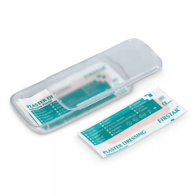 Pudełko z 5 plastrami z polietylenu (56 × 18 mm) - biały (LT90320-N0001)