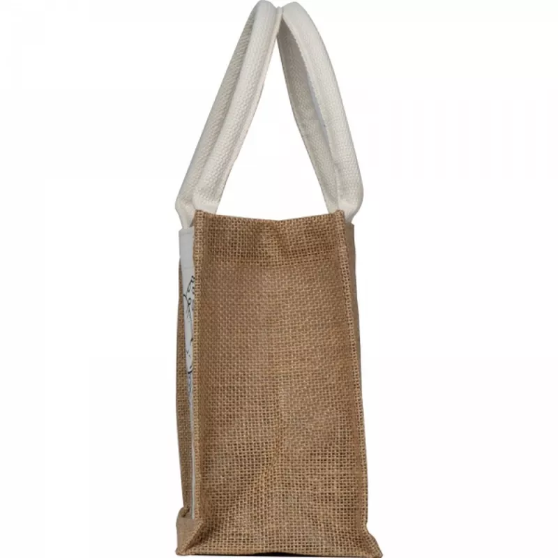 Torba z juty do kolorowania z kredkami 6 kolorów ELISA - beżowy (6396513)