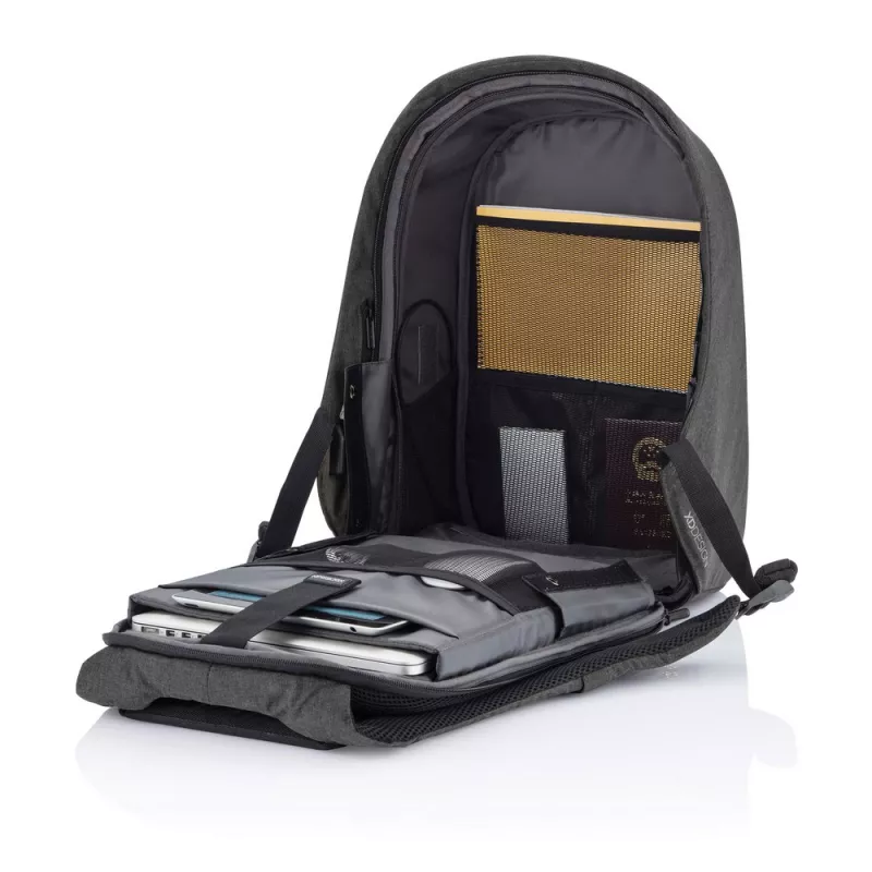 Bobby Hero Regular plecak chroniący przed kieszonkowcami - szary, czarny (P705.292)