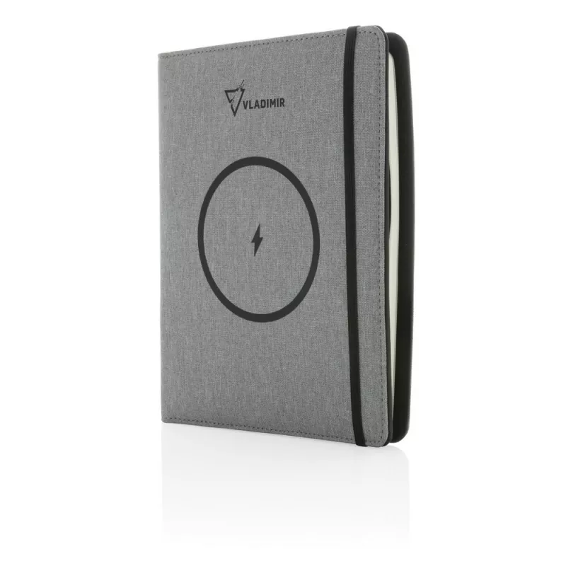 Teczka konferencyjna A5 Air, power bank 5000 mAh - szary (P774.052)