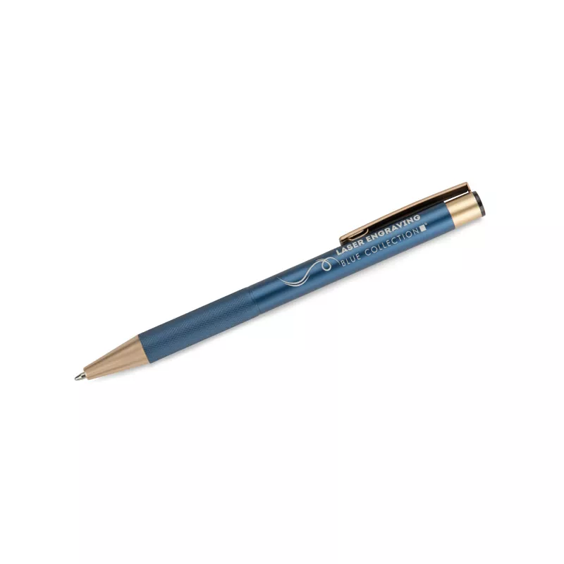Długopis reklamowy metalowy VITE - niebieski (19689-03)