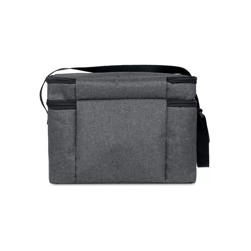 Torba termoizolacyjna z RPET 600D z 2 komorami ICECUBE - Czarny (MO9915-03)