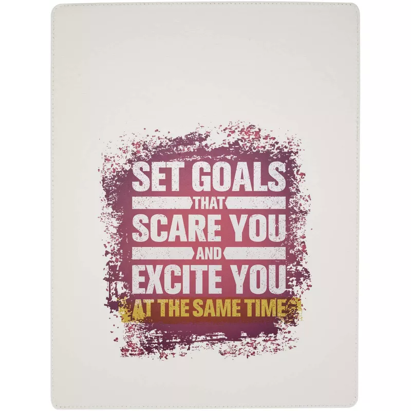 Clast podkładka A4 z zamknięciem magnetycznym i długopisem z certyfikatem RCS z recyklingu (czarny tusz) - Biały (10705001)