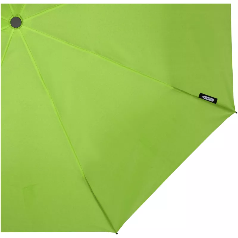 Wiatroodporny parasol manualny Ø106 cm Birgit z PET z recyklingu - Zielony limonkowowy (10914563)