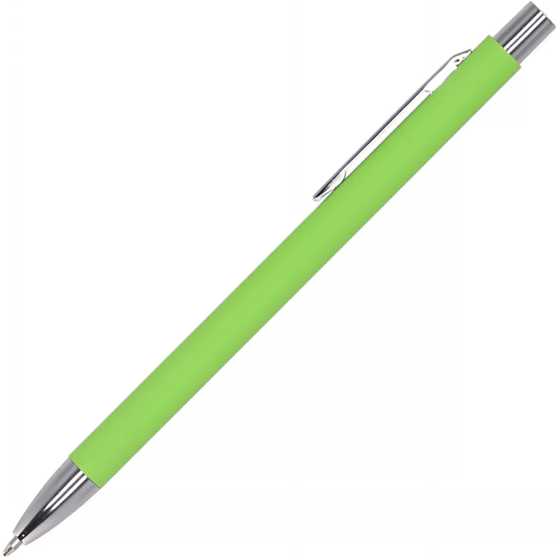 Długopis metalowy soft touch GIORGIO - jasnozielony (1368029)
