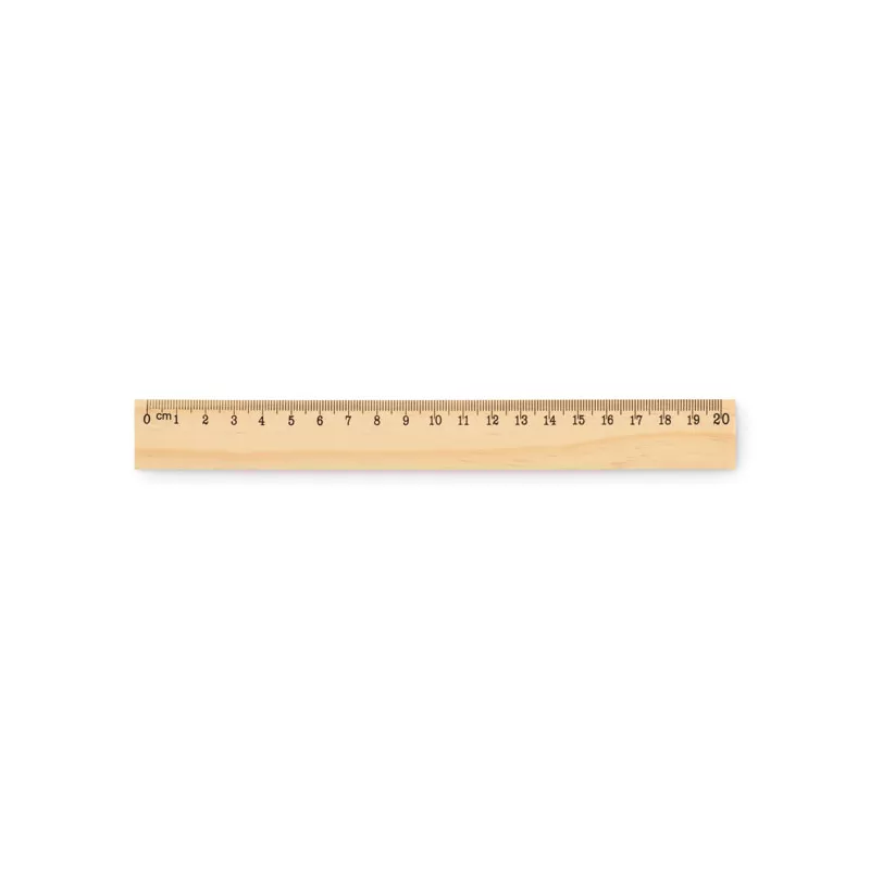 Linijka z drewna sosnowego 20 cm RULER20 - Drewna (MO2917-40)