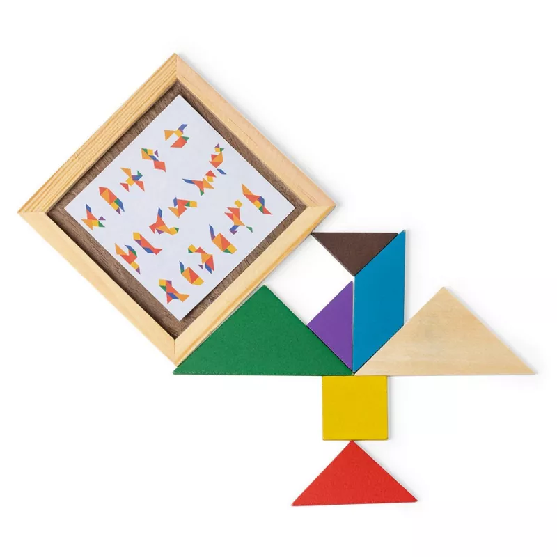 Puzzle tangram - wielokolorowy (V7663-99)