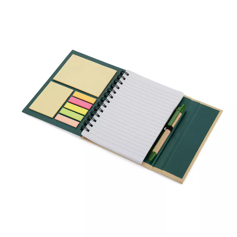 Notes kołowy B6 z długopisem MAGO - zielony (17585-05)