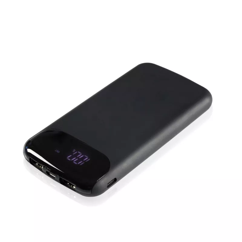 Power bank 8000 mAh Mauro Conti, ładowarka bezprzewodowa 5W | Eric - czarny (V0134-03)