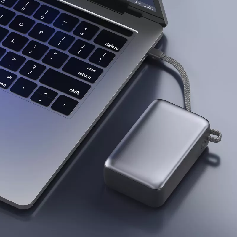Powerbank Nova Laptop 65 W z wbudowanym kablem USB-C 30000 mAh - ciemnoszary (LT95520-N0060)