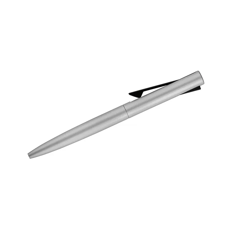 Długopis z recyklingowanego aluminium i satynową powłoką JAKU - srebrny (19744-00)