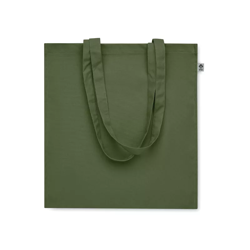 Torba z bawełny organicznej 220 g/m² BENTE COLOUR - Zielony (MO2197-09)