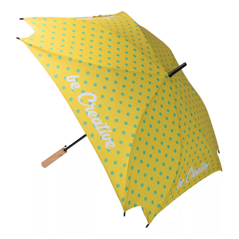 CreaRain Square RPET personalizowany parasol - biały (AP718691)