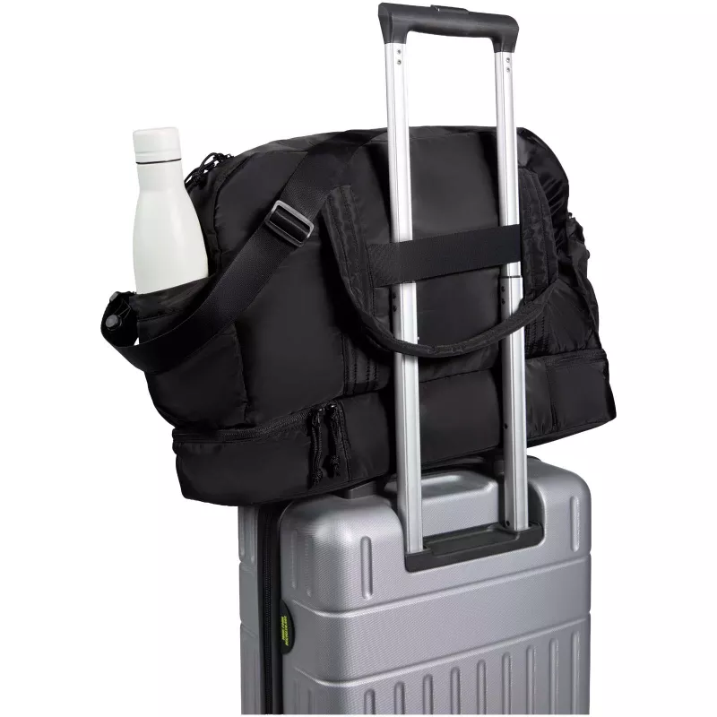 Puffer torba podróżna z certyfikatem GRS z recyklingu z izolowanym dnem, 30 l  - Czarny (13011590)