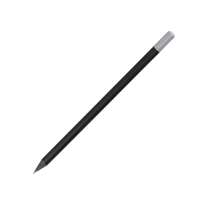 Ołówek z drewna barwionego na czarno - czarny (R73812.02)