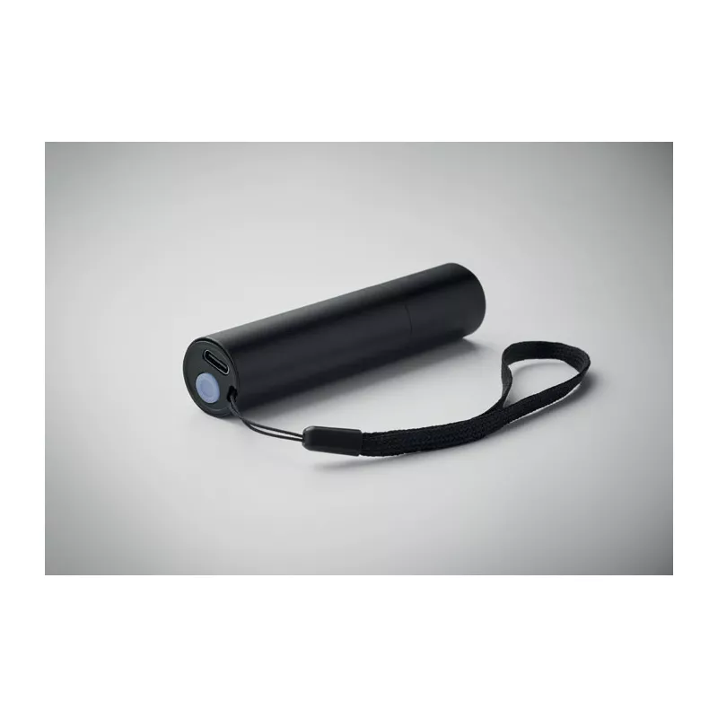 Latarka aluminiowa akumulatorowa z zoomem ALUMINATE - Czarny (MO2461-03)