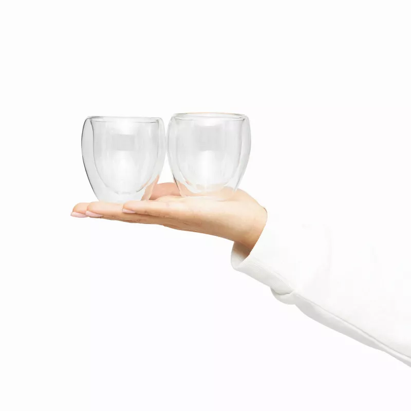 Zestaw 2 szklanek - transparentny (56-0304250)