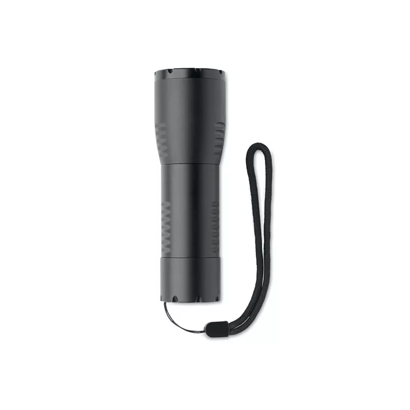 Latarka LED aluminiowa 200 lm z zoomem ENTA - Czarny (MO6591-03)