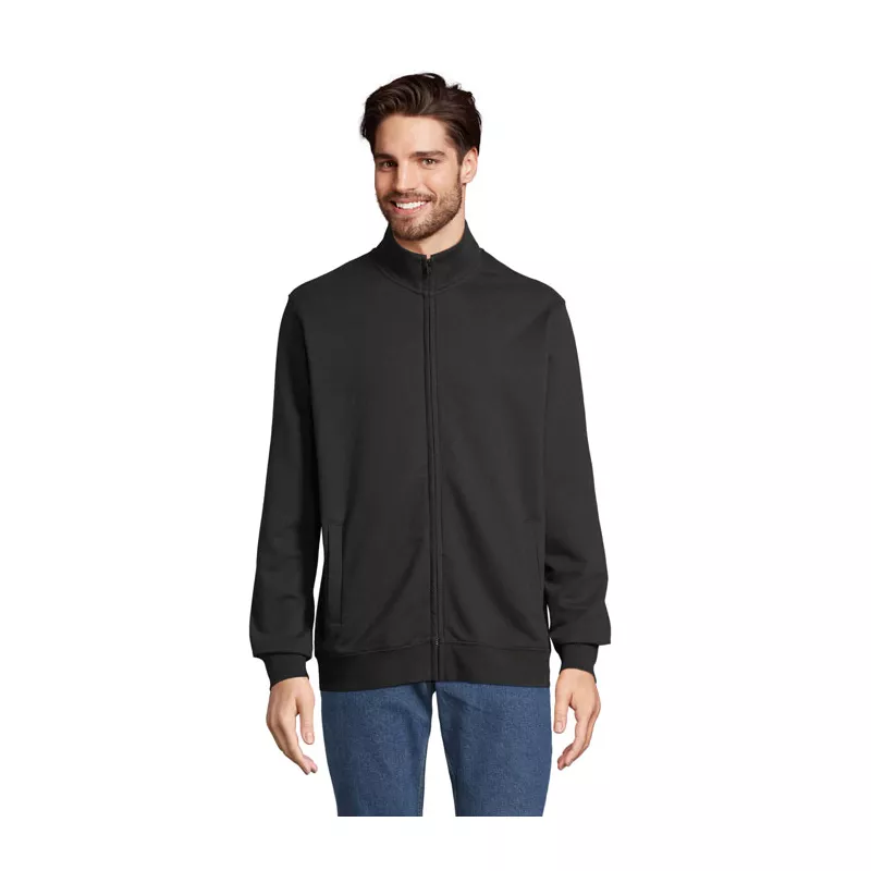 Bluza unisex rozpinana z kieszeniami Sol's COOPER - Czarny (S04240-BK)