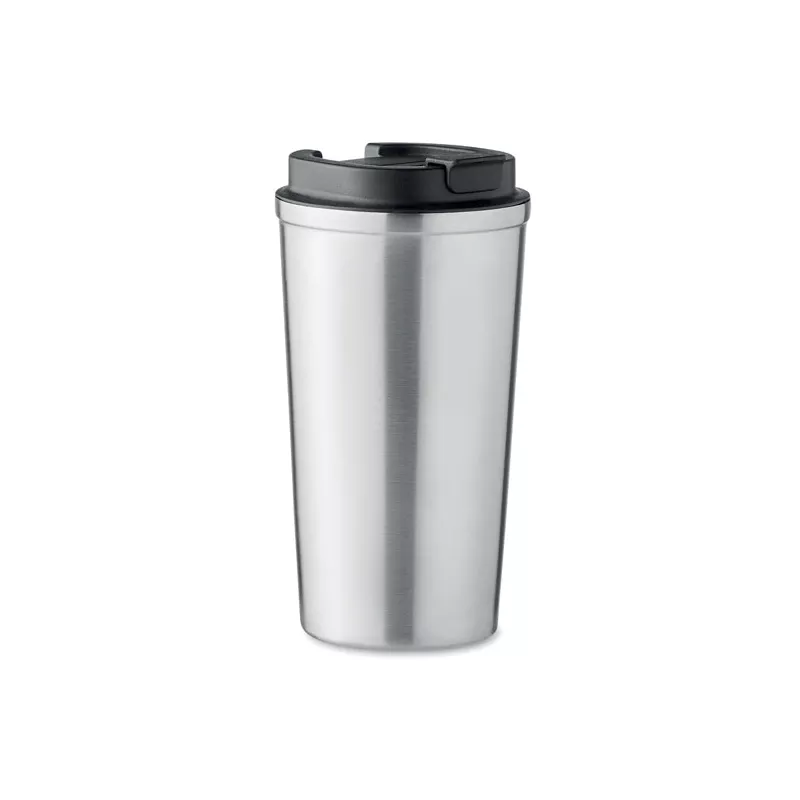 Kubek termiczny ze stali z recyklingu 510 ml BRACE + - Srebrny Mat (MO6579-16)