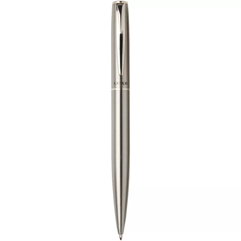 Didimis zestaw obejmujący długopis kulkowy ze stali nierdzewnej z recyklingu i pióro kulkowe - Srebrny (10783681)