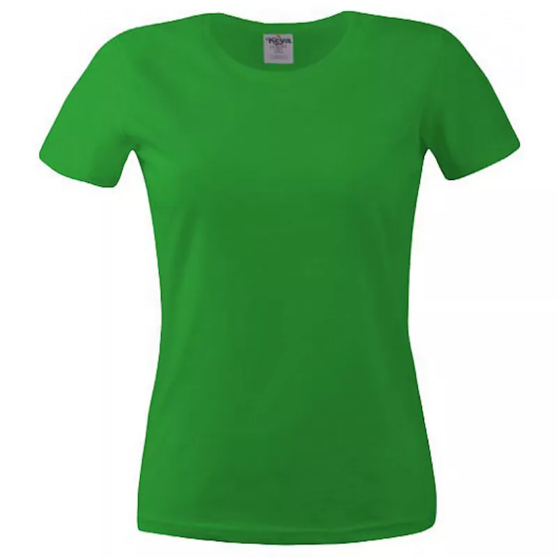 Koszulka bawełniana damska 150 g/m² KEYA WCS 150  - kelly green (WCS150-KELLY GREEN)