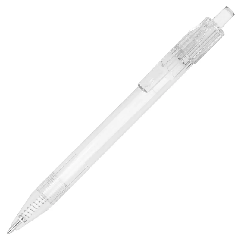 Długopis z R-PET - biały transparentny (LT80562-N0401)