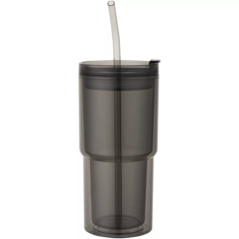 Kubek plastikowy Archer o pojemności 480 ml z podwójnymi ściankami - Czarny (10096790)