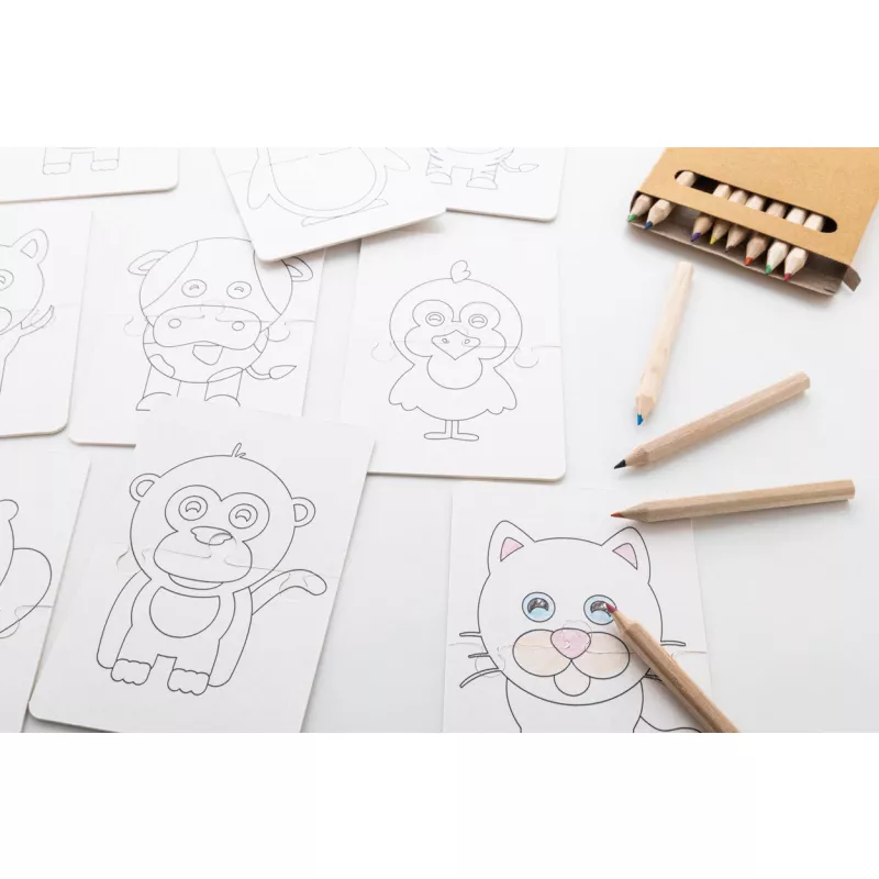 Colozzy niestandardowe puzzle do kolorowania - biały (AP716865)