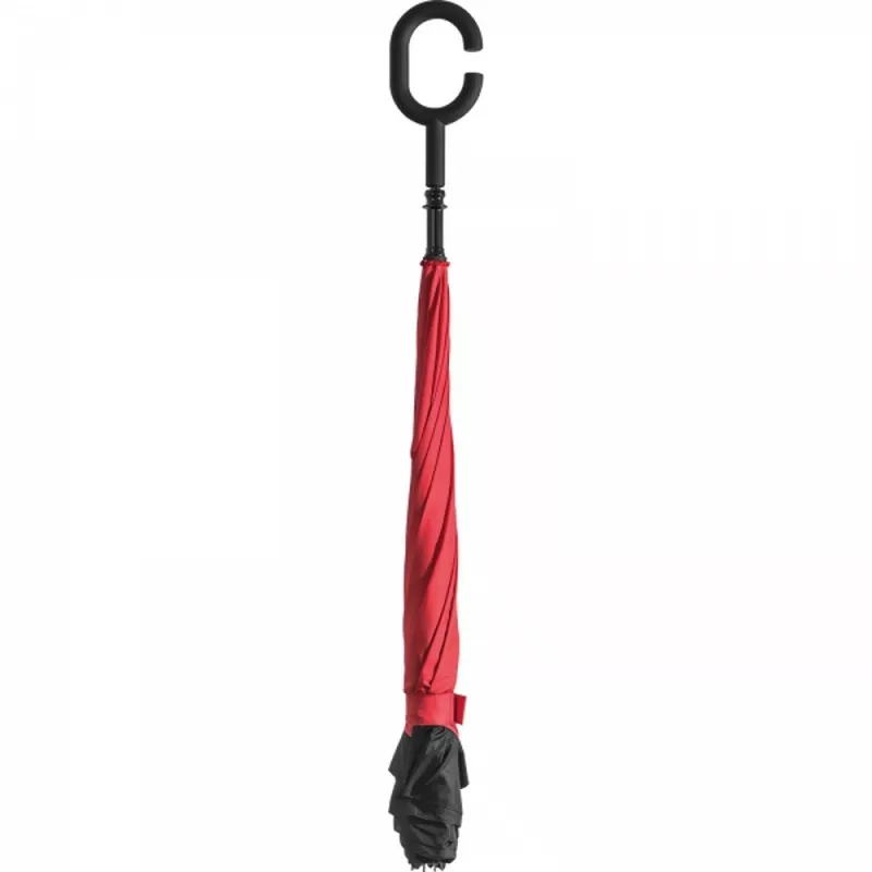 Parasol manualny odwrócony ø120 cm OLIVIA - czerwony (4047605)