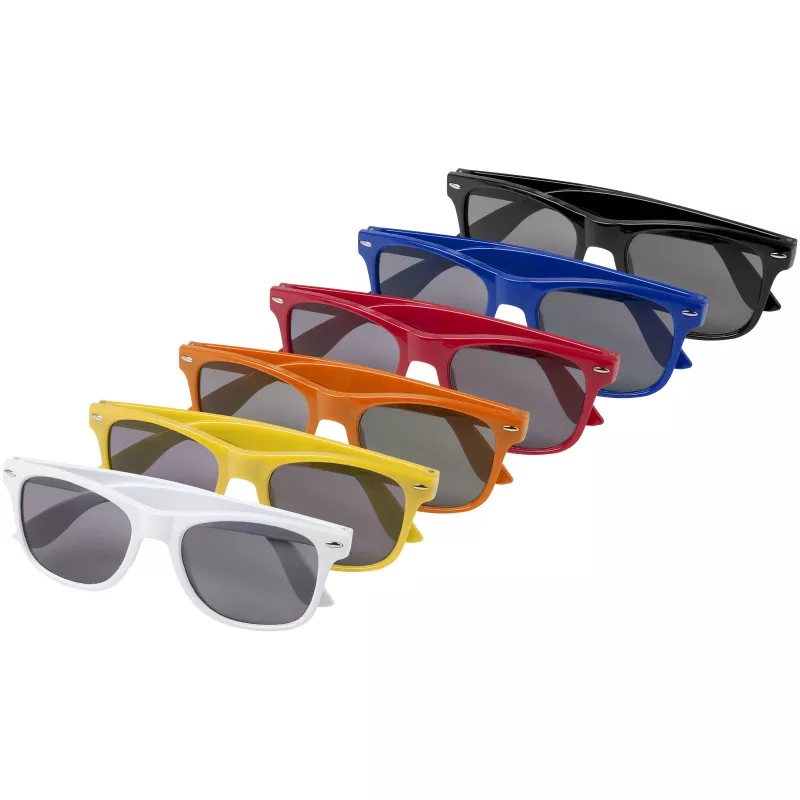 Okulary przeciwsłoneczne z plastiku PET z recyklingu Sun Ray - Biały (12700401)