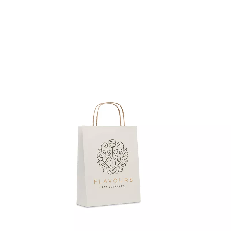 Torba prezentowa papierowa mała 90 g/m² PAPER TONE S - Bialy (MO6172-06)