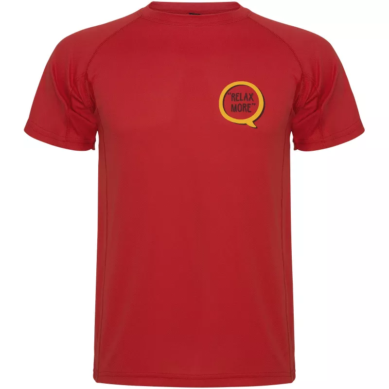 Koszulka poliestrowa 150 g/m² ROLY MONTECARLO 0425 - Czerwony (R0425-RED)
